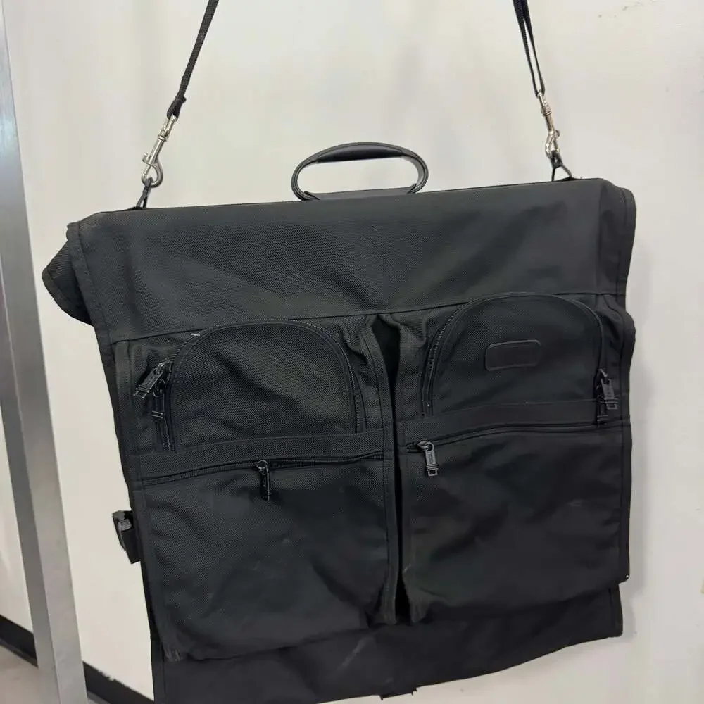 Tumi Alpha Black Ballistic Nylon Bi-Fold Garment Bag